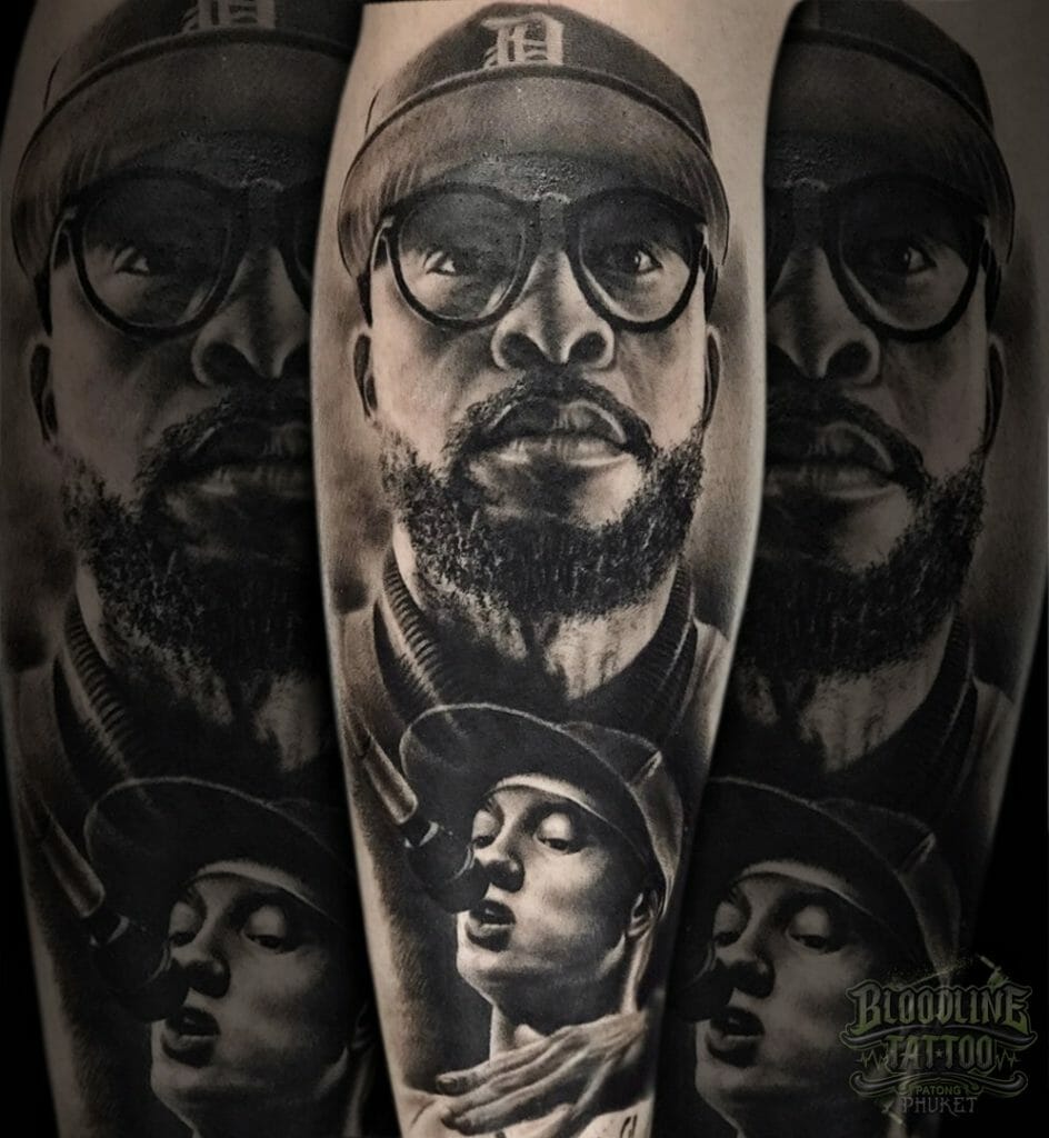 Eminem Portrait Tattoo