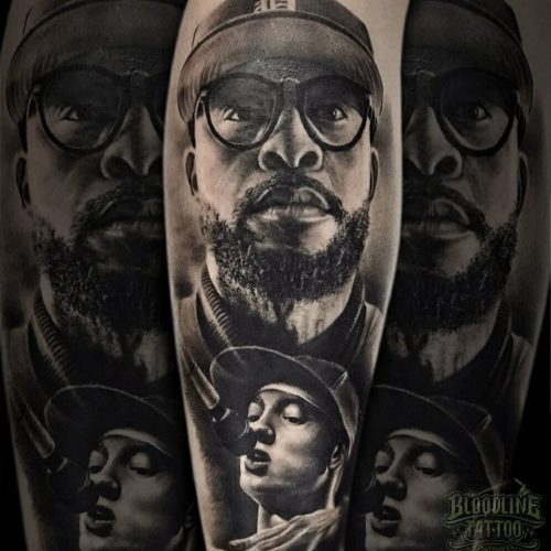 Eminem Portrait Tattoo